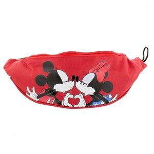 Disney Mickey and Hearts and Kisses Belly Bag NWT